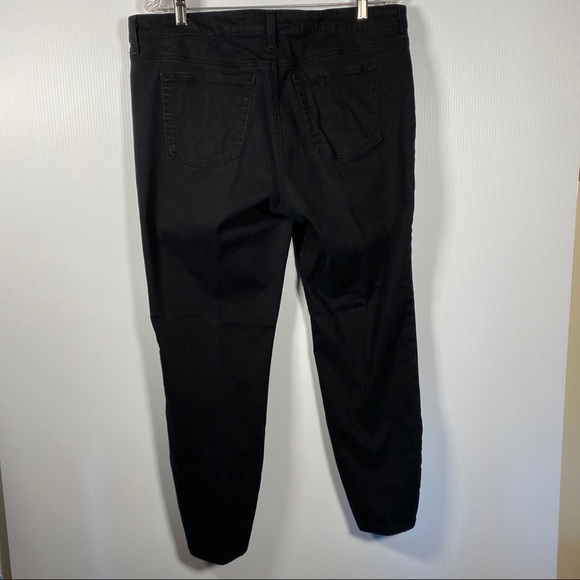 GAP Black Skinny Jeans Zip front pockets size 16 - Picture 8 of 8